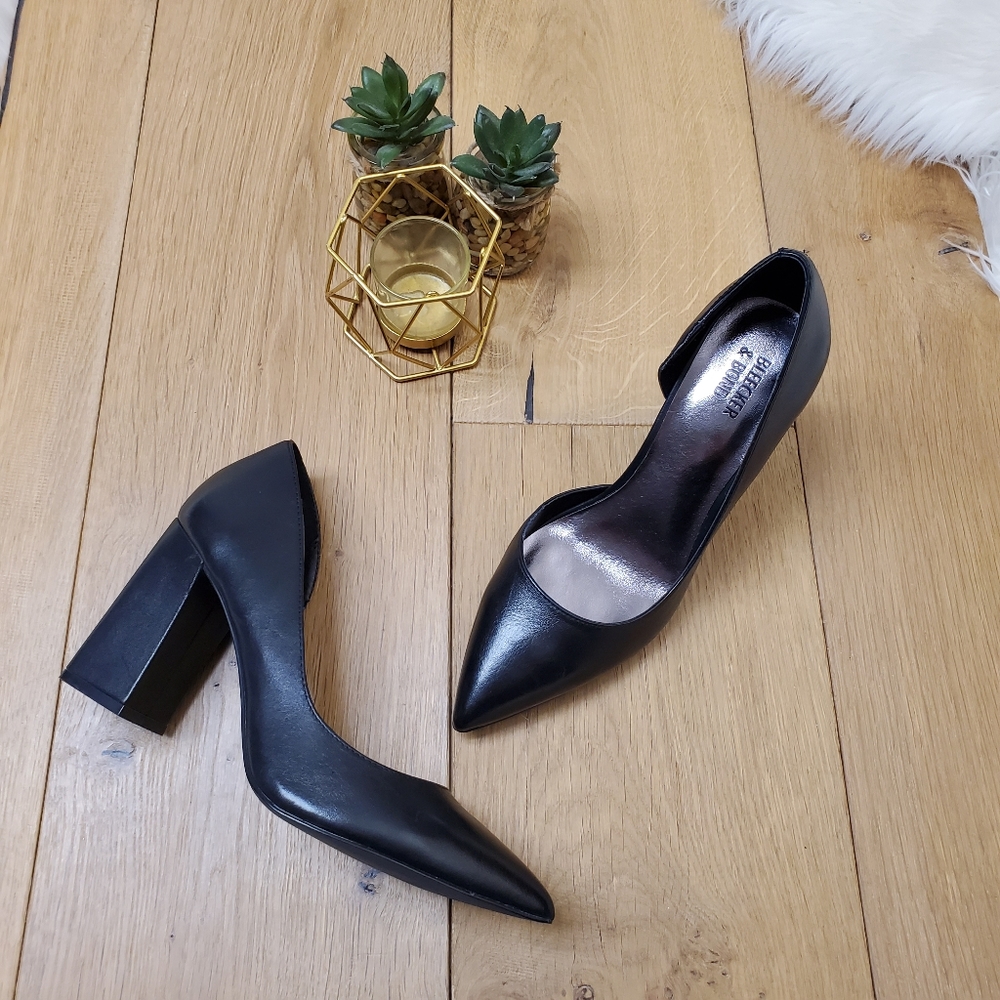 Bleeker & Bond Nadine Leather Black Pumps
